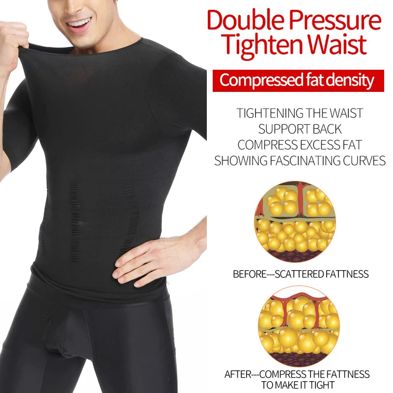 Men's Slimming Waist Trainer & Body Shaper – Belly Control, Posture Corrective Vest, Shapewear Cores t for a Toned Look