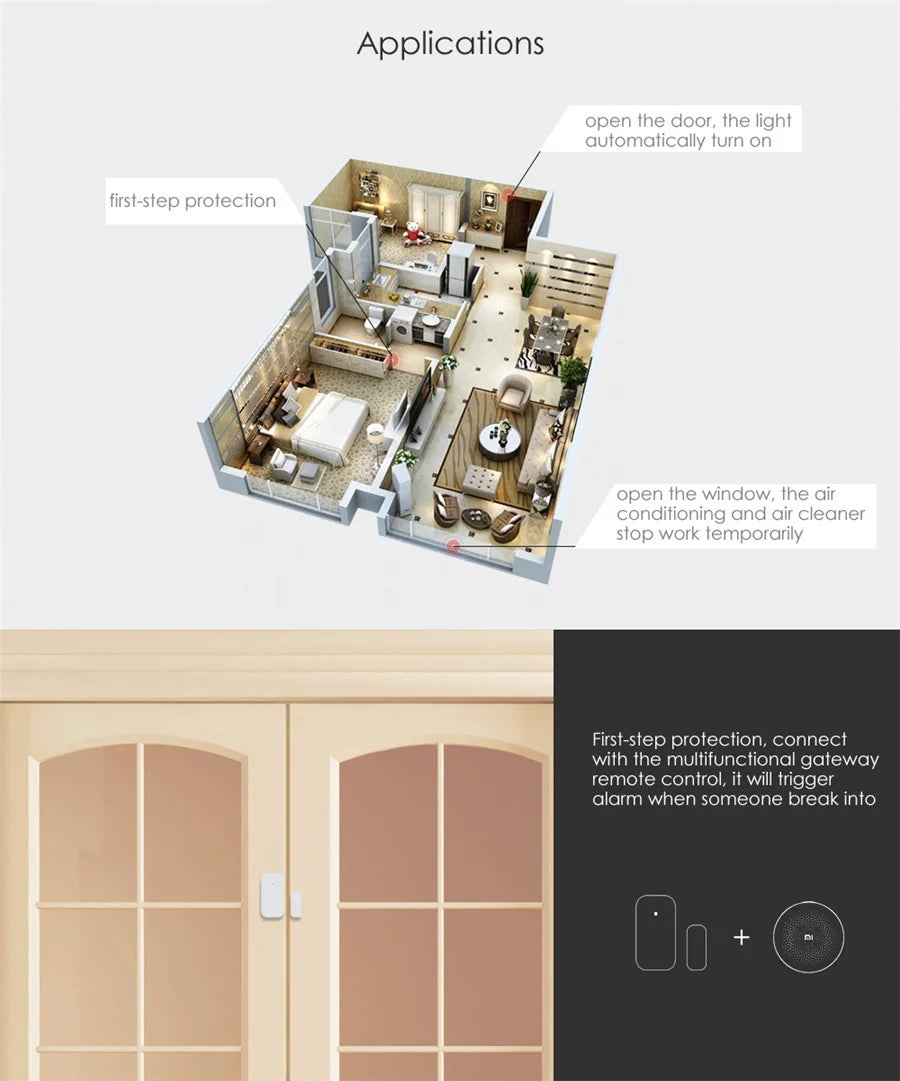 Door Window Sensor for Xiaomi – Mi Home & HomeKit Compatible