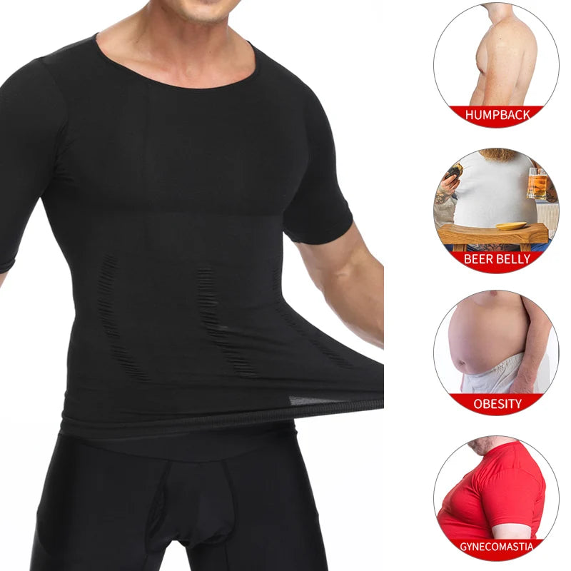 Men's Slimming Waist Trainer & Body Shaper – Belly Control, Posture Corrective Vest, Shapewear Cores t for a Toned Look