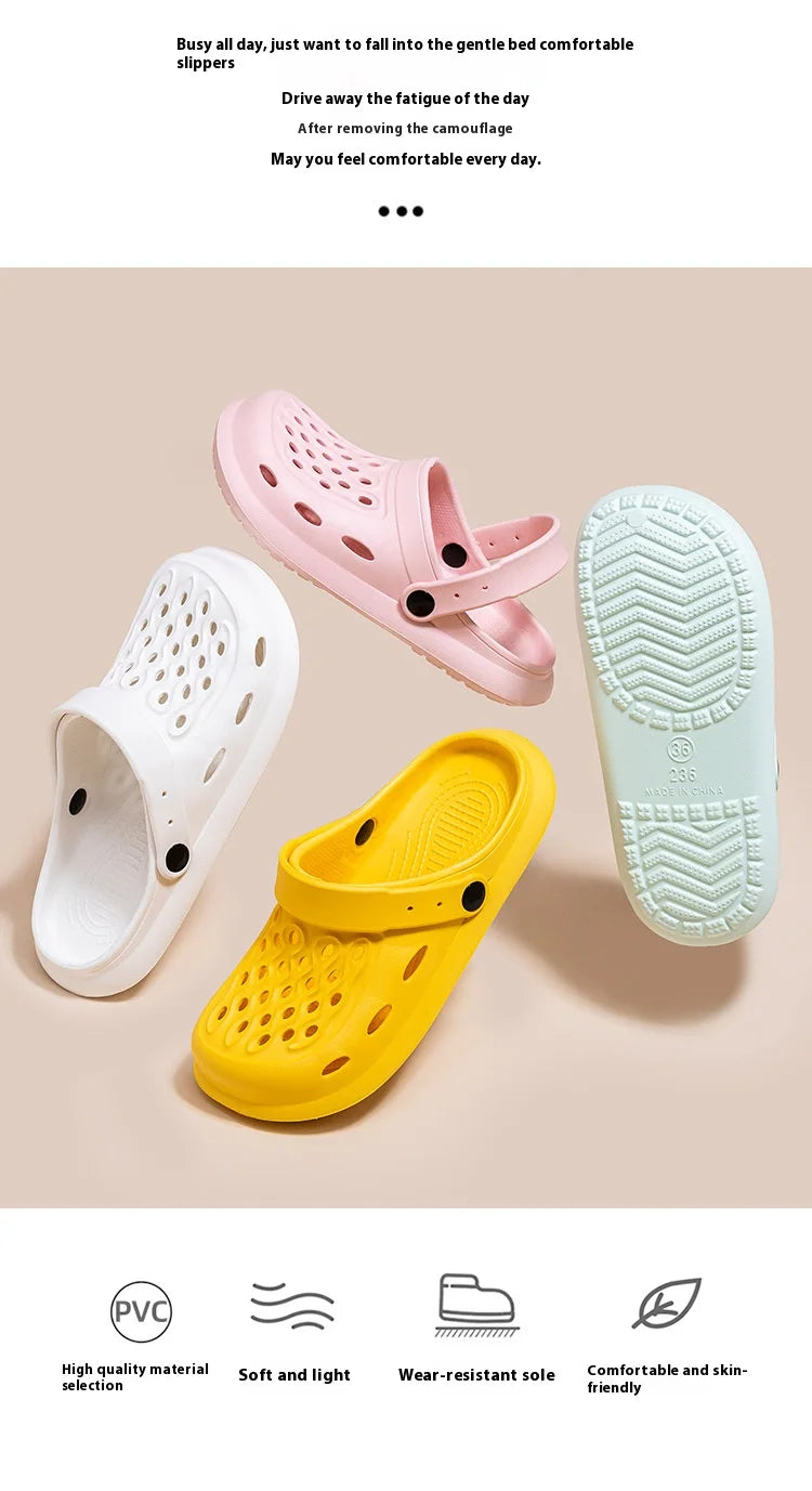 Unisex Solid Color Summer Sandals and Clogs.