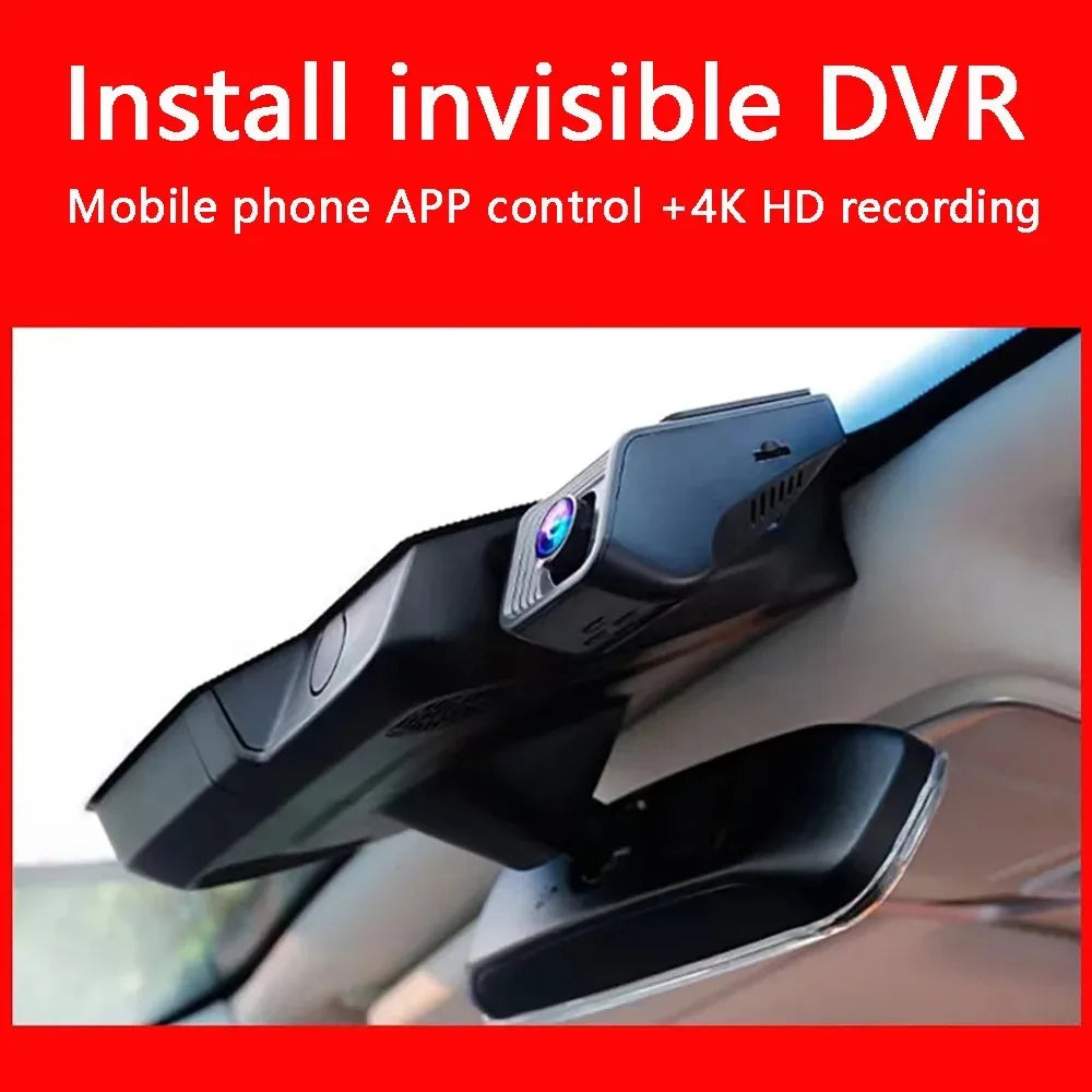 Ultra HD 4K WiFi Car Dash Cam – 2K/1080P Video Recorder with 24-Hour Parking Monitor & App Control