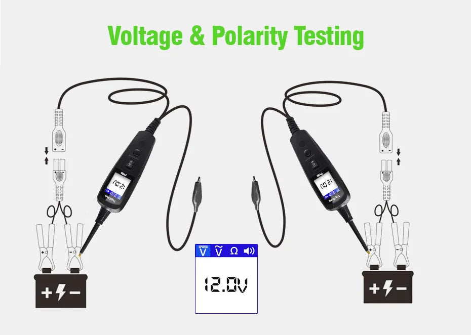 TopDiag OBD2 Scanner 12V/24V Car Truck Power Scan Electric Circuit Tester Probe.