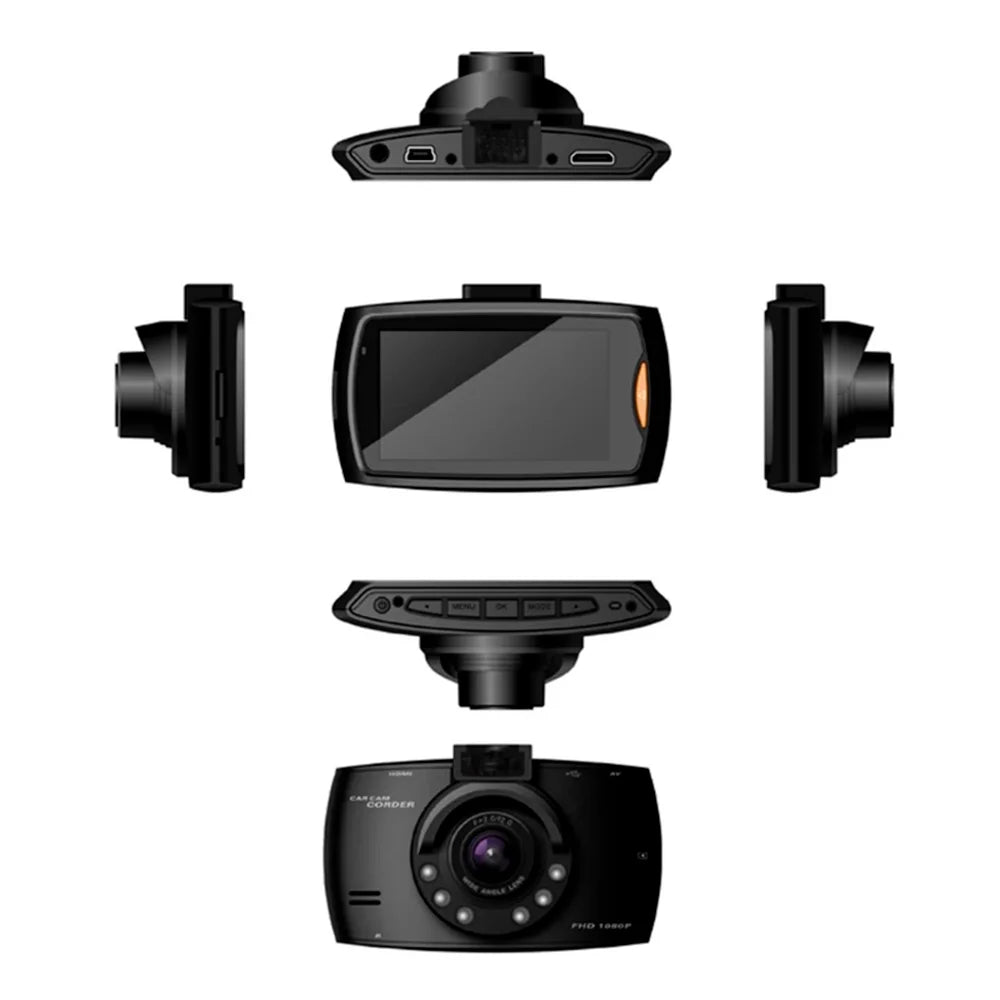 G30 Car DVR Dash Cam offers Full HD 1080P recording with a 360-degree view, cycle recording, night vision, and a wide-angle lens.