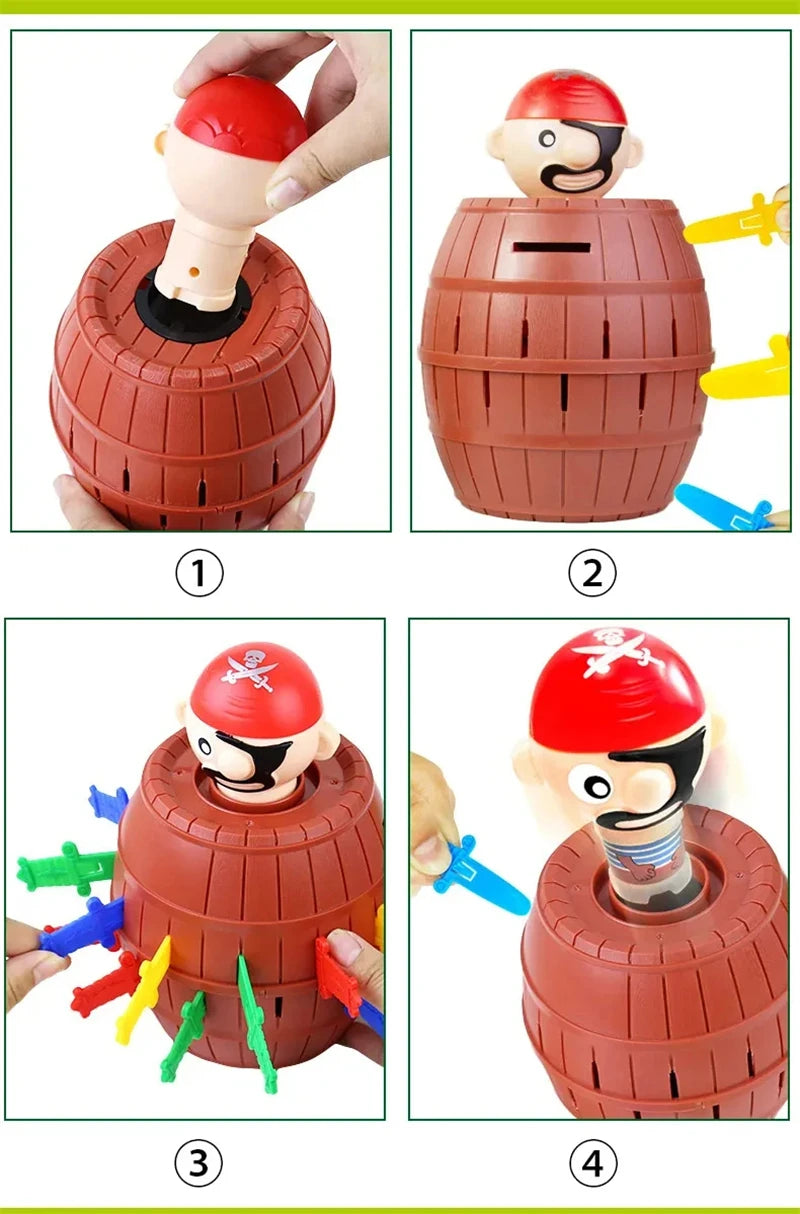 Jumping Pirate Adventure – Parent-Child Interactive Barrel Game