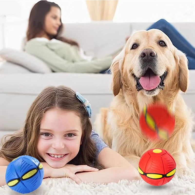 Futuristic Saucer Ball Toy – Interactive Flying Disc for Dogs