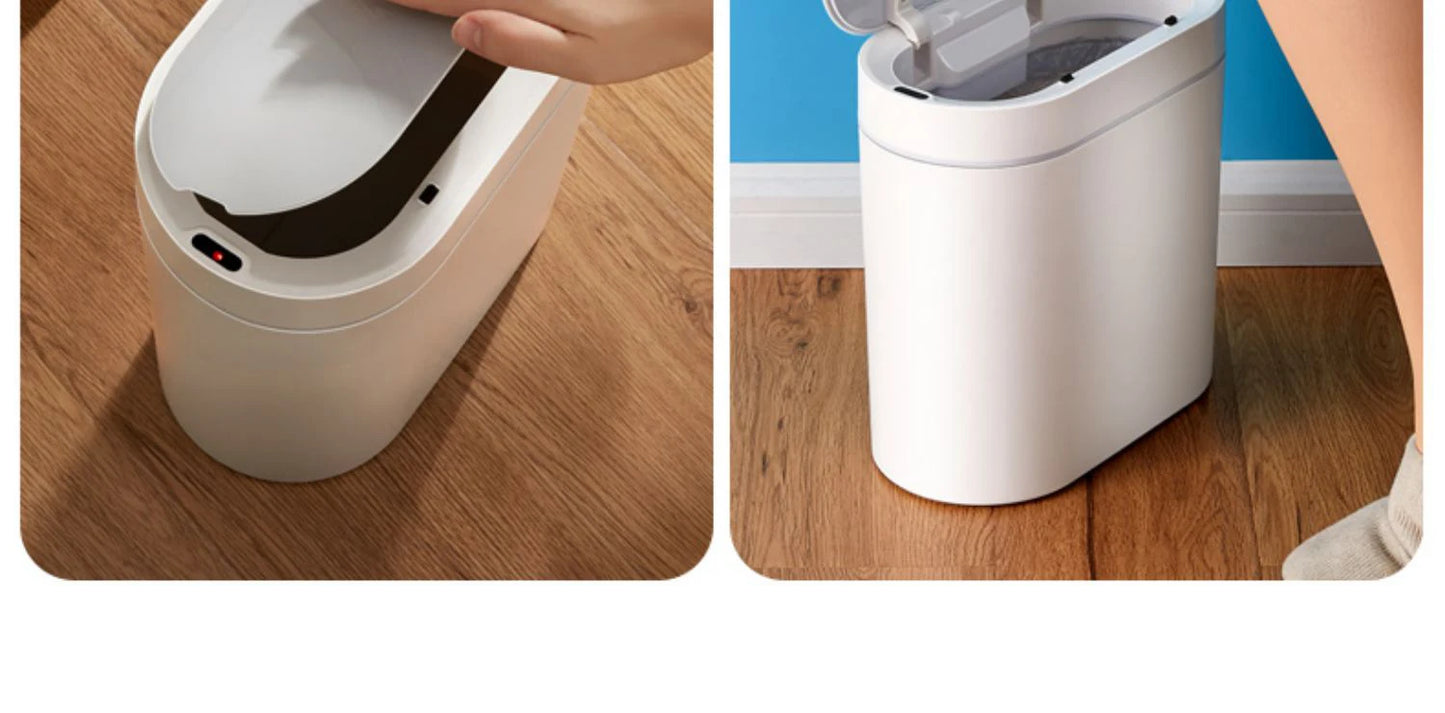 Compact Smart Sensor Trash Can – 7/9L Waterproof Waste Bin for Bathroom & Kitchen