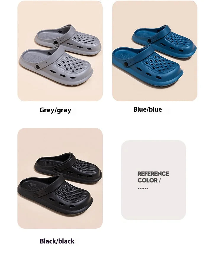 Unisex Solid Color Summer Sandals and Clogs.