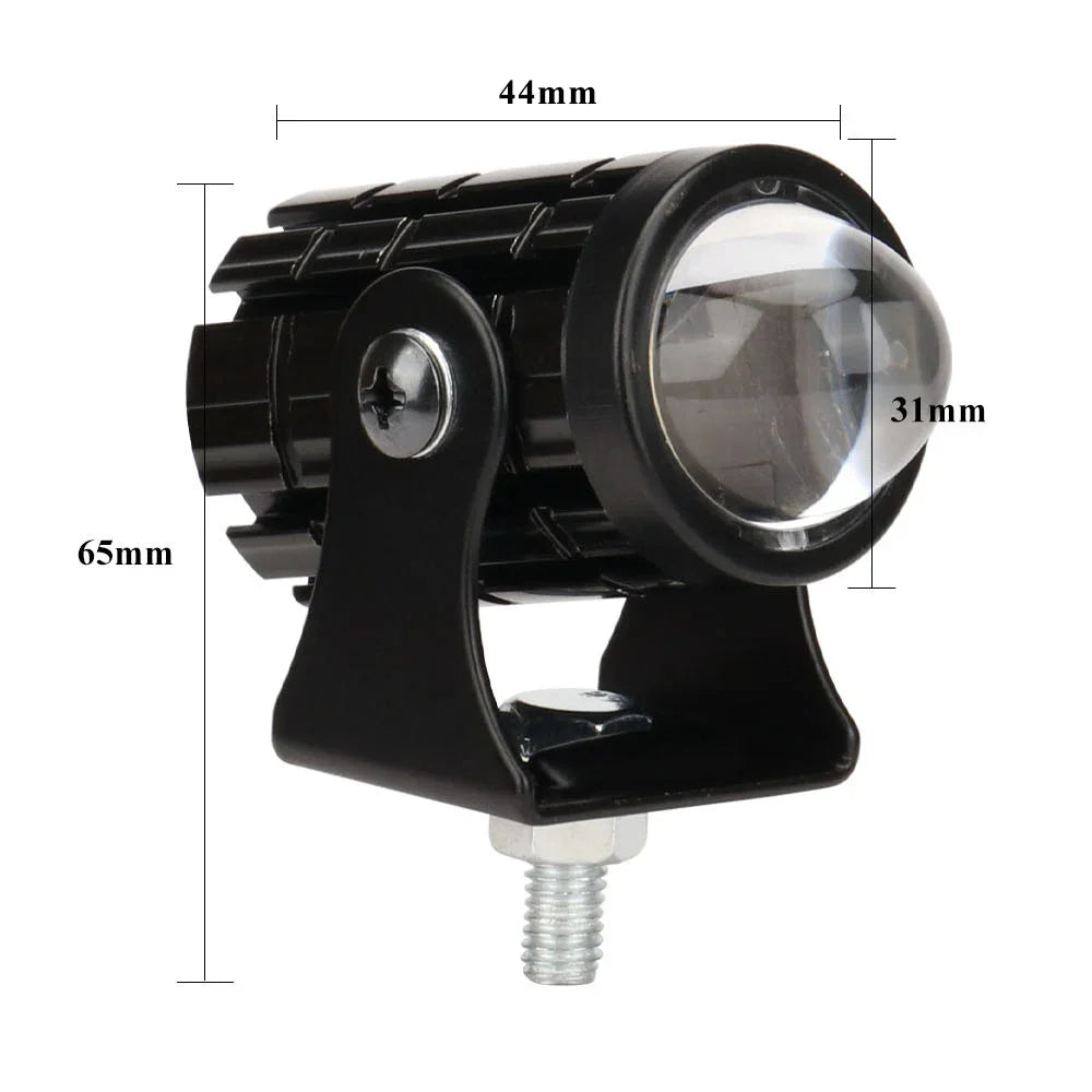 Dual Color Mini Motorcycle Driving Light – Headlight & Auxiliary Spotlight for ATV, Scooter, and Motorbike