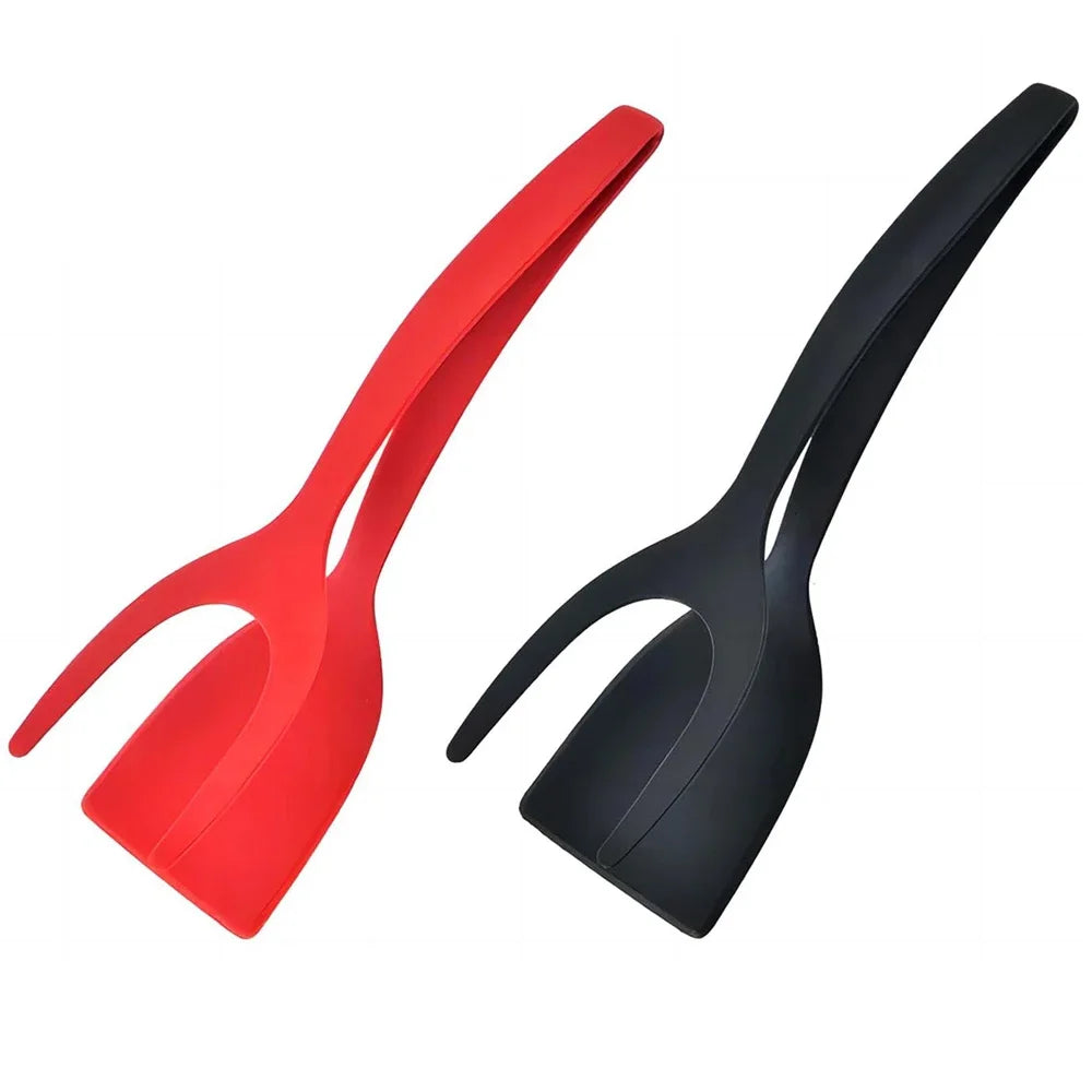 2-in-1 Cooking Grip Tongs and Spatula - Versatile Non-Stick Kitchen Tool