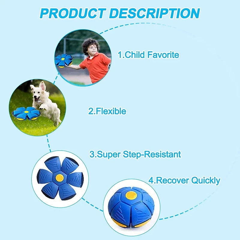 Futuristic Saucer Ball Toy – Interactive Flying Disc for Dogs