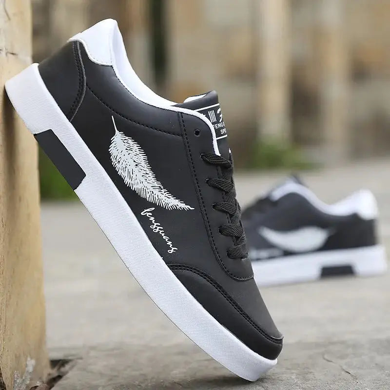 Breathable PU Leather Sneakers