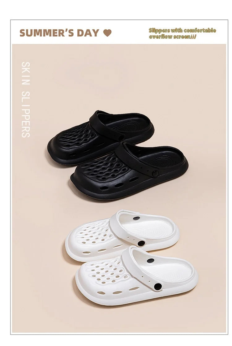 Unisex Solid Color Summer Sandals and Clogs.