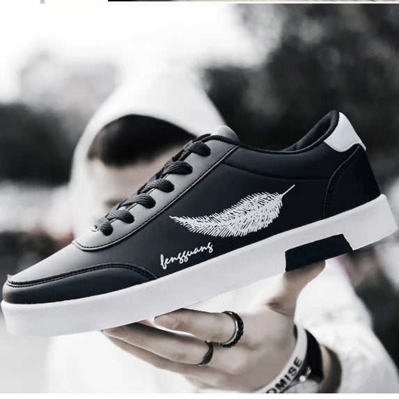 Breathable PU Leather Sneakers