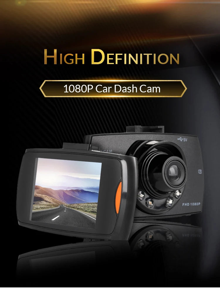 G30 Car DVR Dash Cam offers Full HD 1080P recording with a 360-degree view, cycle recording, night vision, and a wide-angle lens.